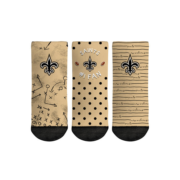 New Orleans Saints - Number 1 Fan 3-Pack (Toddler) - {{variant_title}}