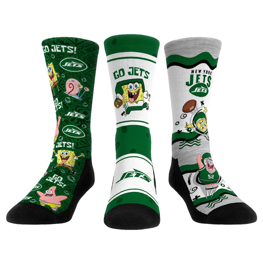 New York Jets - SpongeBob SquarePants  - 3-Pack - {{variant_title}}