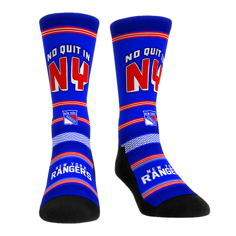 New York Rangers Socks - Slogan - NHL Socks - Rock 'Em Socks