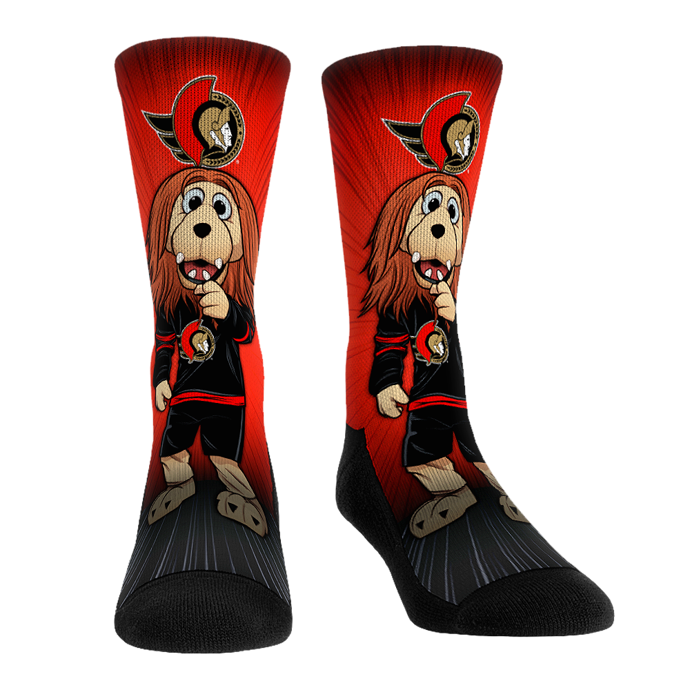Ottawa Senators - Mascot Pump Up! - NHL Socks - Rock 'Em Socks