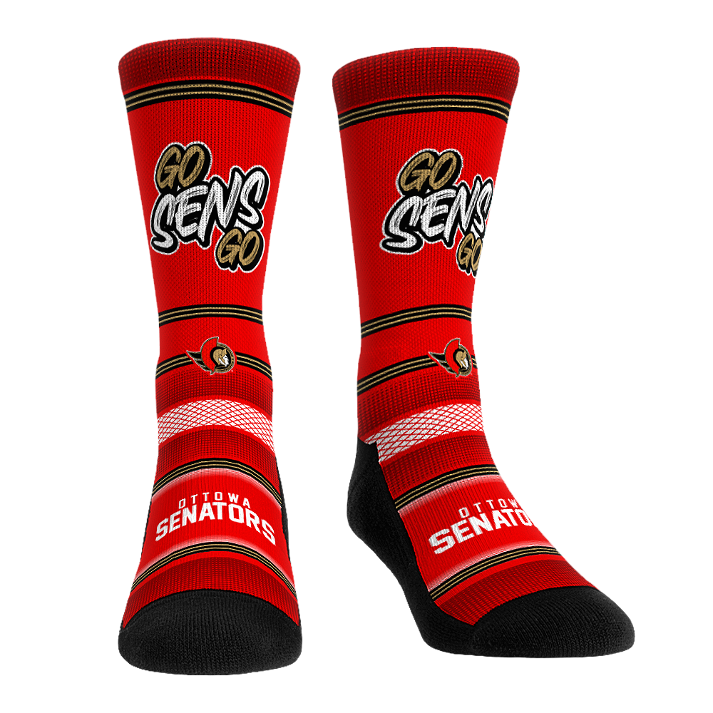 Ottawa Senators Socks - Slogan - NHL Socks - Rock 'Em Socks