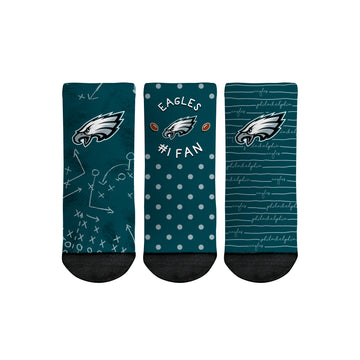 Philadelphia Eagles - Number 1 Fan 3-Pack (Toddler)