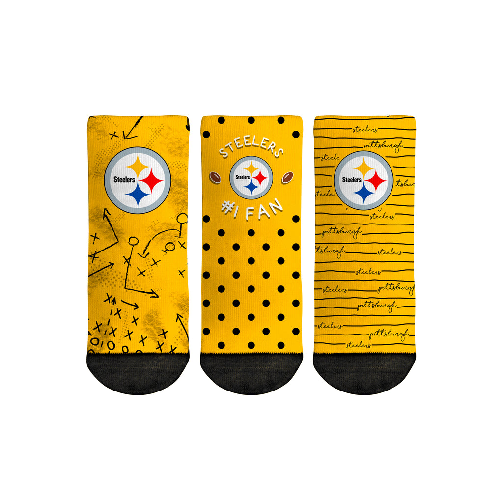 Pittsburgh Steelers - Number 1 Fan 3-Pack (Toddler) - {{variant_title}}