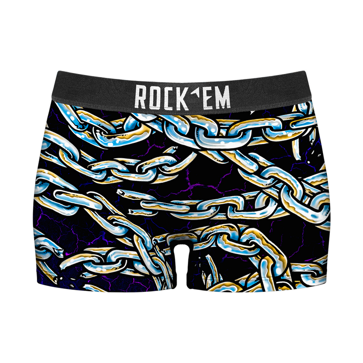 Women's Boy Shorts - Chains All-Over - {{variant_title}}