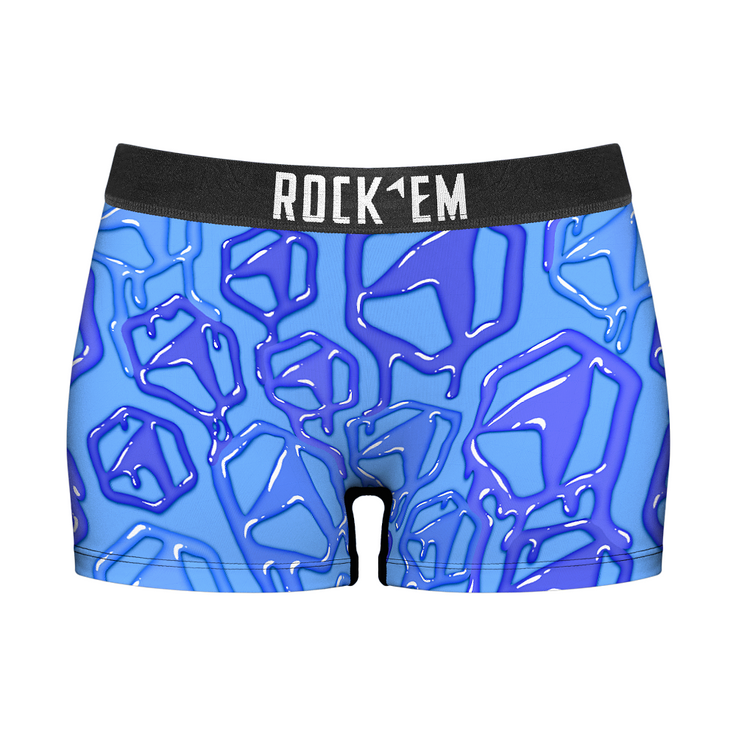 Women's Boy Shorts - Hex Drip (Cobalt) - {{variant_title}}