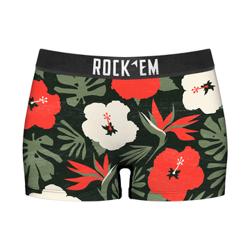 Women's Boy Shorts - Paradise Palm