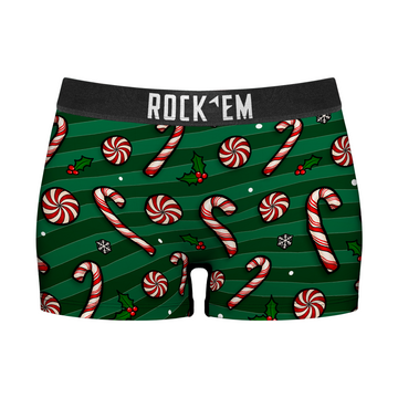 Women's Boy Shorts - Peppermint Stripe