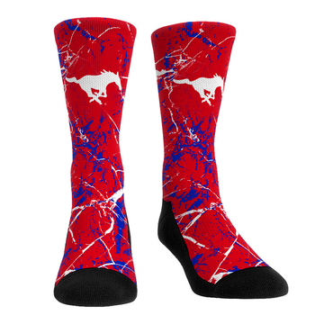 SMU Mustangs - Cracked Marble