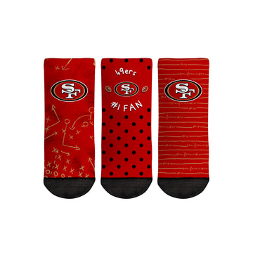 San Francisco 49ers - Number 1 Fan 3-Pack (Toddler)