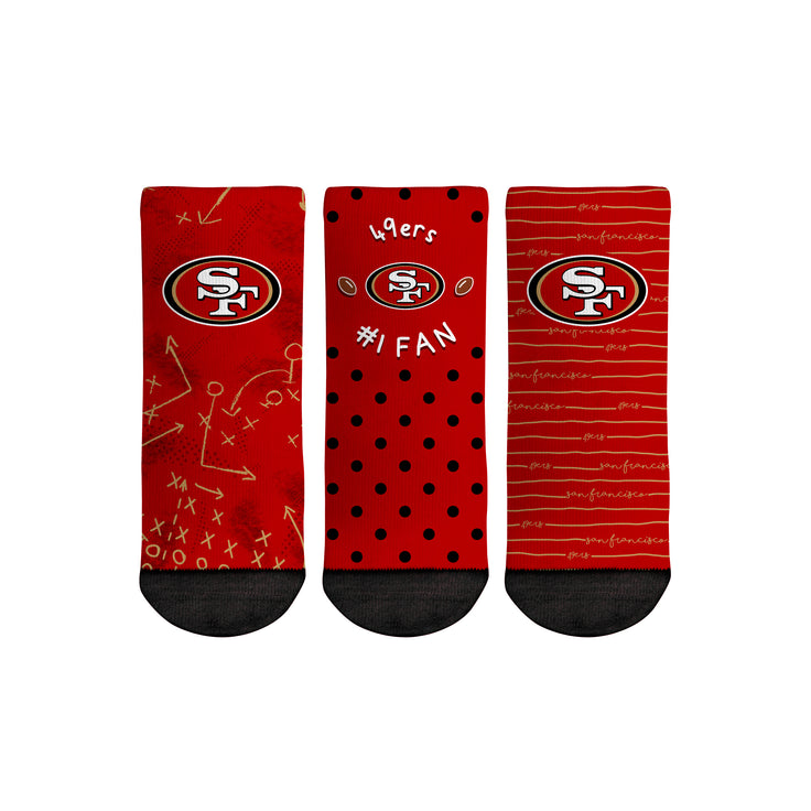 San Francisco 49ers - Number 1 Fan 3-Pack (Toddler) - {{variant_title}}