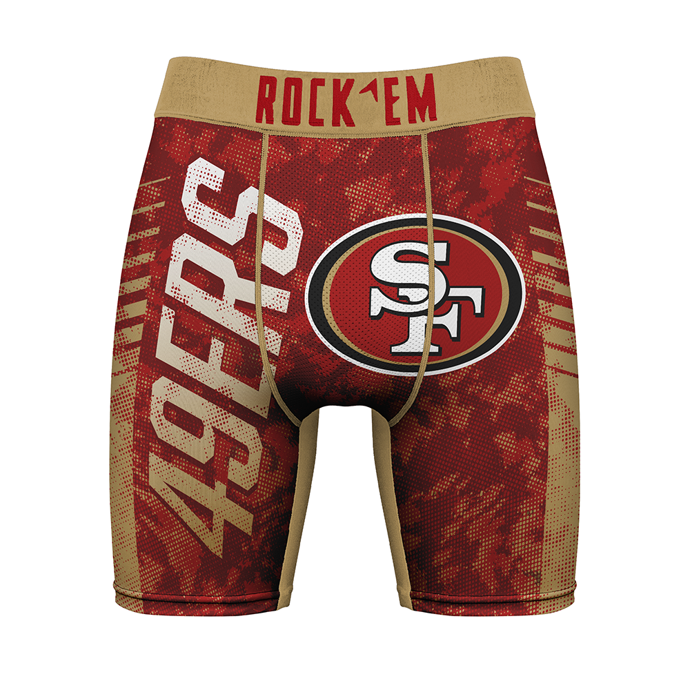 San Francisco 49ers Rock 'Em Boxer Briefs Underwear Rock 'Em Socks