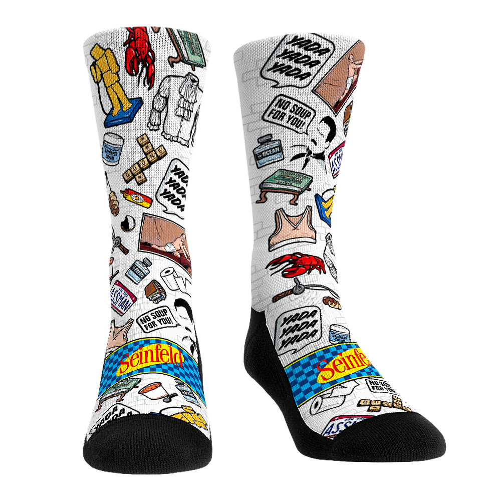 Seinfeld Socks - Icons All-Over - Rock 'Em Socks