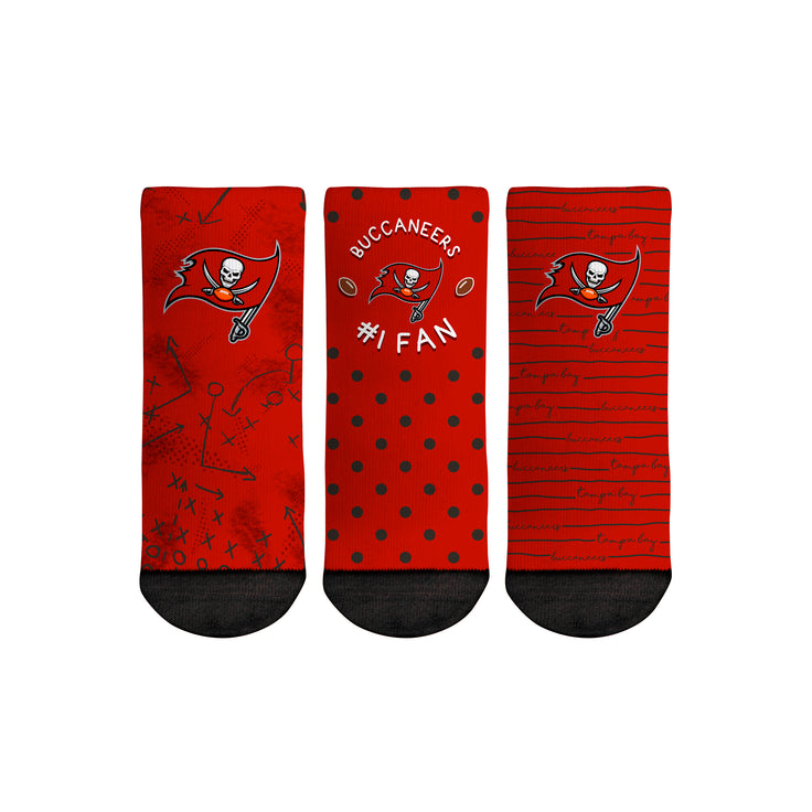 Tampa Bay Buccaneers - Number 1 Fan 3-Pack (Toddler) - {{variant_title}}