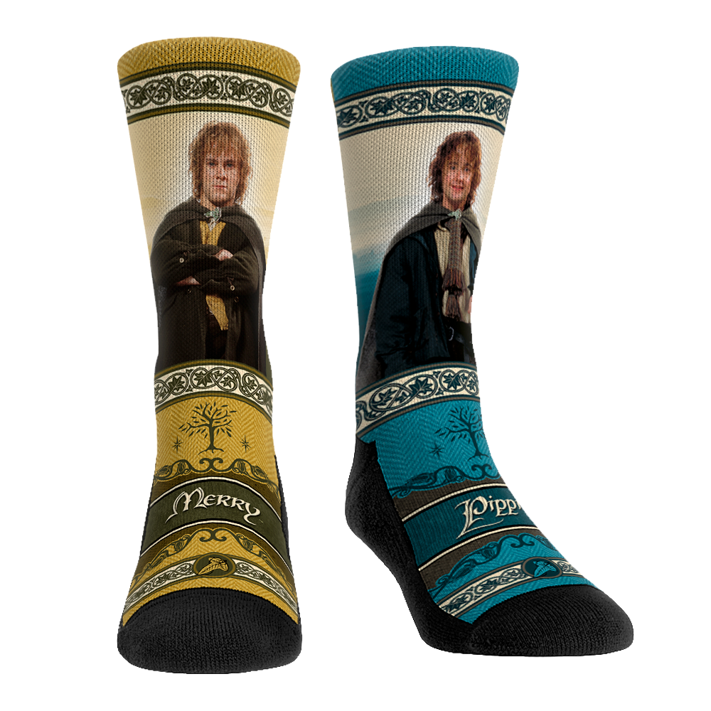 The Lord of the Rings Socks - Merry & Pippin Hero Pose - Rock 'Em Socks