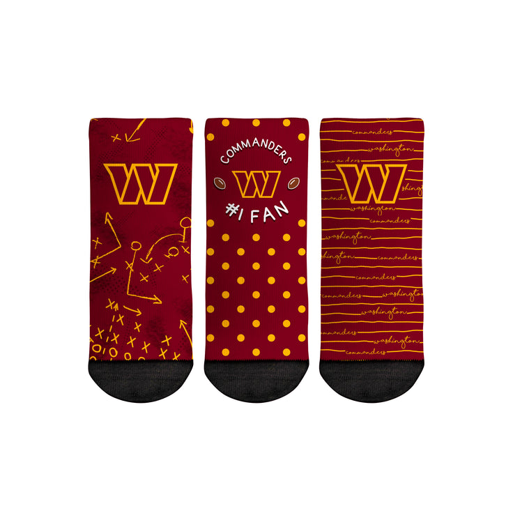 Washington Commanders - Number 1 Fan 3-Pack (Toddler) - {{variant_title}}