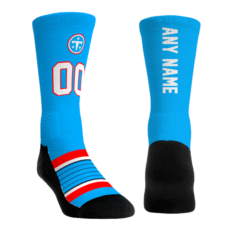 Tennessee Titans - Custom Authentic Jersey (Light Blue) — 00 / ANY NAME