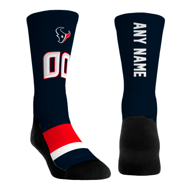 Houston Texans - Custom Authentic Jersey (Navy) — 00 / ANY NAME