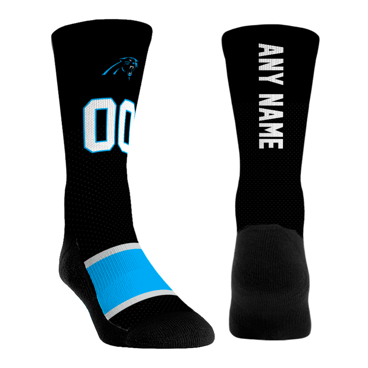 Carolina Panthers - Custom Authentic Jersey (Black) — 00 / ANY NAME