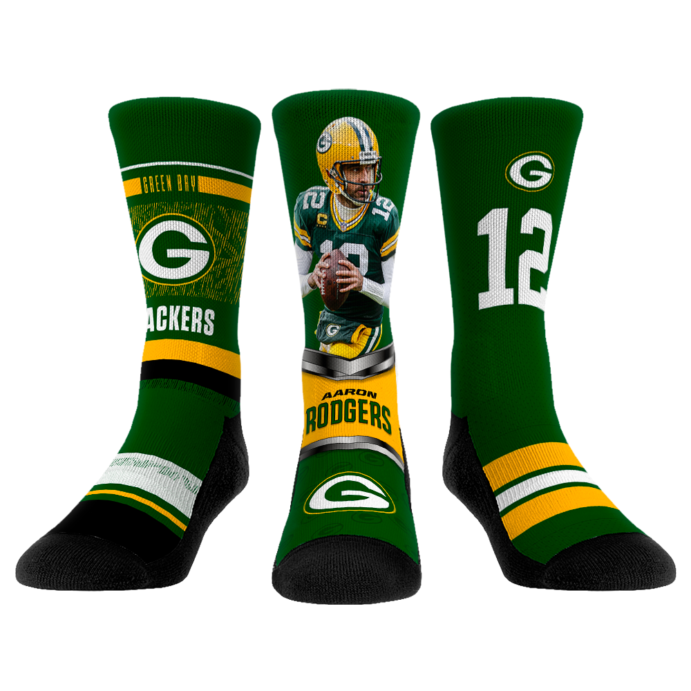 Aaron Rodgers Socks - Green Bay Packers Socks - Rock 'Em Socks - NFL