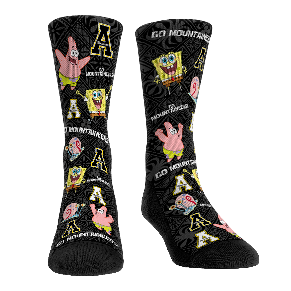 Appalachian State Mountaineers - SpongeBob SquarePants Characters All-Over - {{variant_title}}