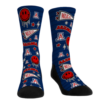 Arizona Wildcats - Smiley Stickers