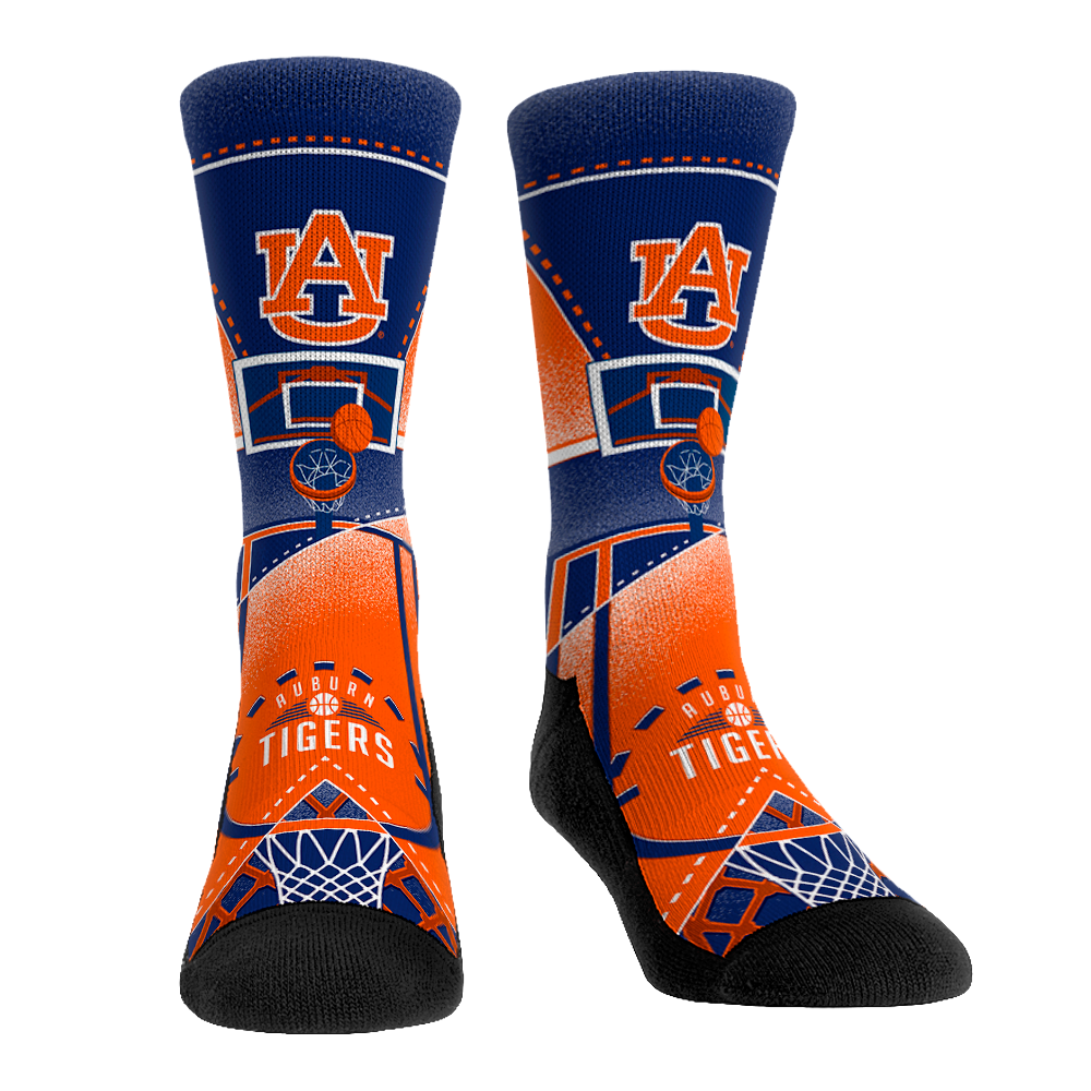 Auburn Tigers Socks - Nothing But Net - Rock 'Em Socks