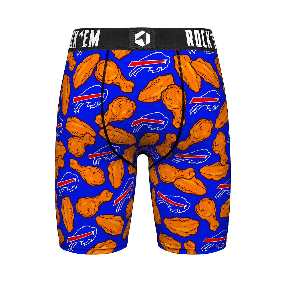 Buffalo Bills - Rock 'Em Boxer Briefs - Wings Underwear - Rock 'Em Socks