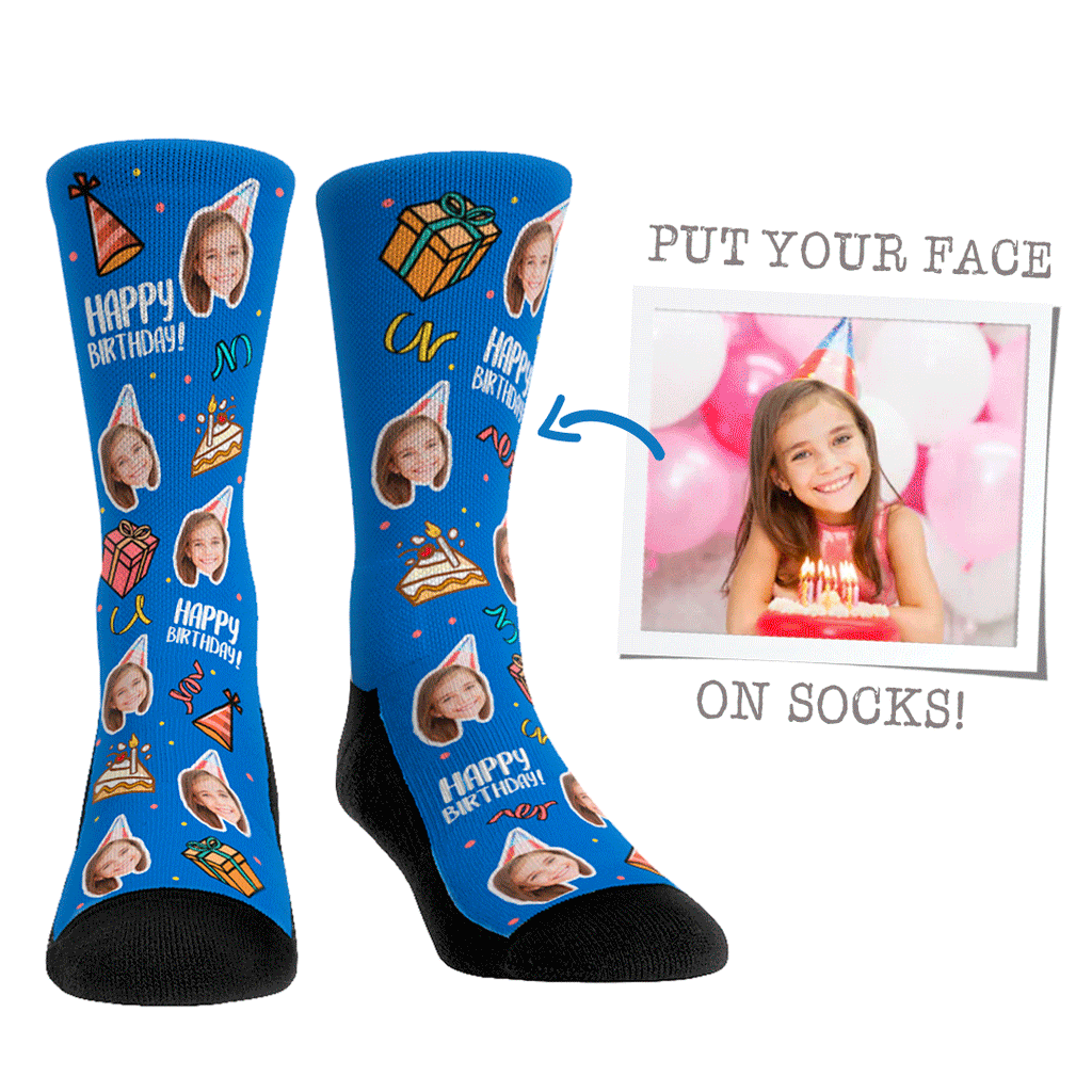 Custom Face Socks - Birthday - {{variant_title}}