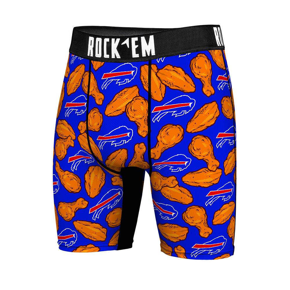 Buffalo Bills - Rock 'Em Boxer Briefs - Wings Underwear - Rock 'Em Socks