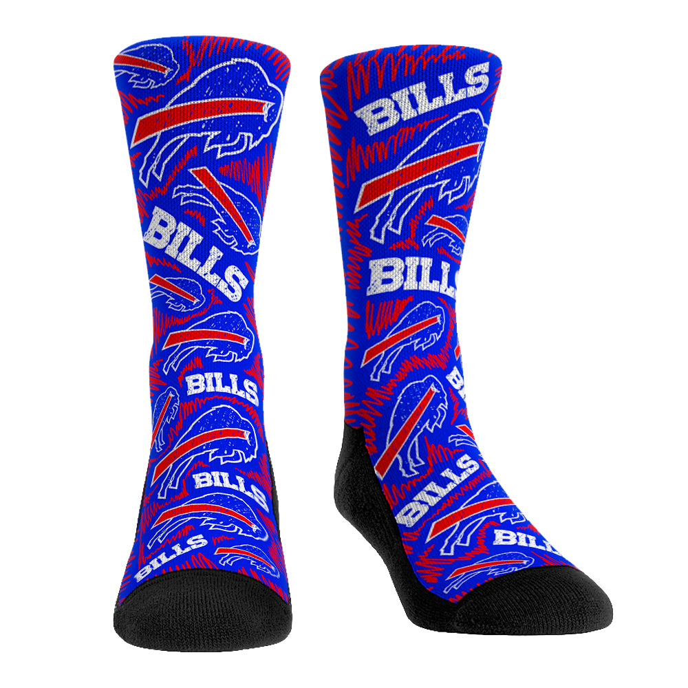 Buffalo Bills - Logo Sketch - L/XL (sz 9-13) / Blue