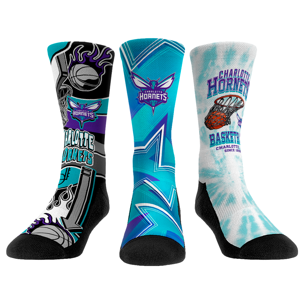 Charlotte Hornets - Slam Dunk  - 3-Pack - {{variant_title}}