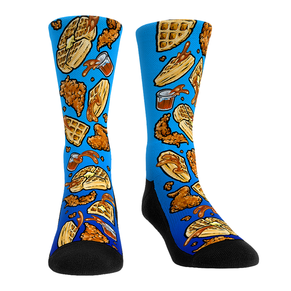 Socks Winghouse Chicken & Waffles Socks - Rock 'Em Socks - Food Socks