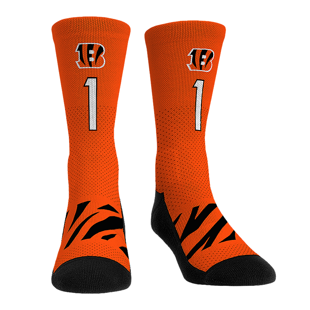 Ja'Marr Chase Socks - Cincinnati Bengals Socks - Rock 'Em Socks - NFLPA