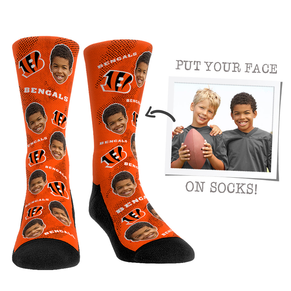 Custom Face Socks - Cincinnati Bengals - {{variant_title}}