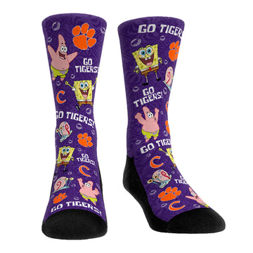 Clemson Tigers - SpongeBob SquarePants Characters All-Over