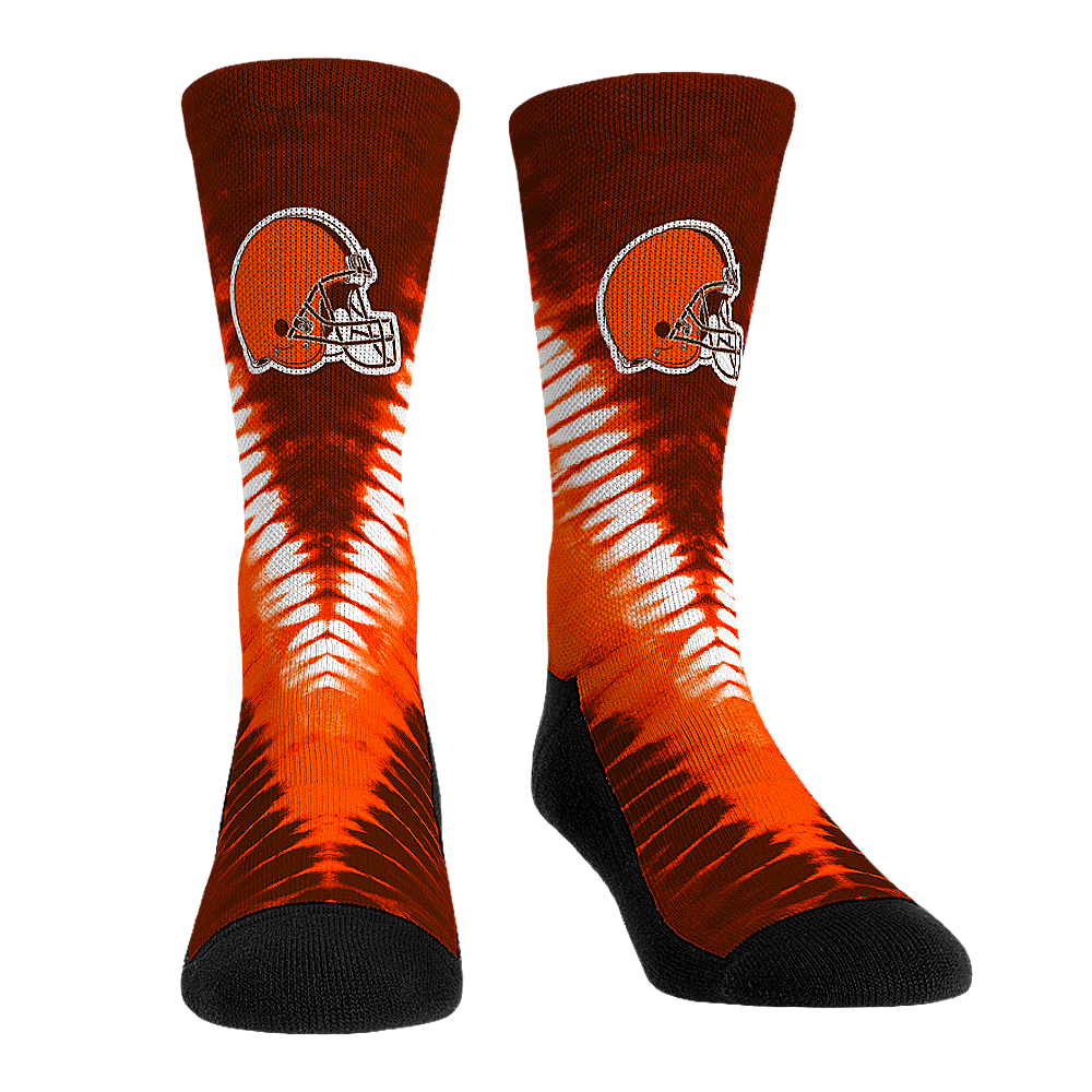 Cleveland Browns Socks - V Shaped Tie Dye Socks - NFL Socks - Rock 'Em ...