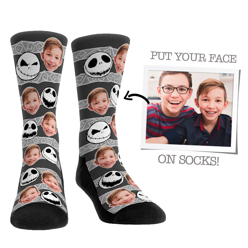 Custom Face Socks - The Nightmare Before Christmas  - Jack Skellington - {{variant_title}}