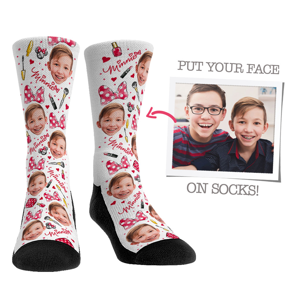 Custom Face Socks - Minnie Glamour - {{variant_title}}