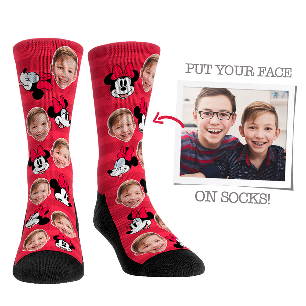 Custom Face Socks - Minnie Mouse - {{variant_title}}