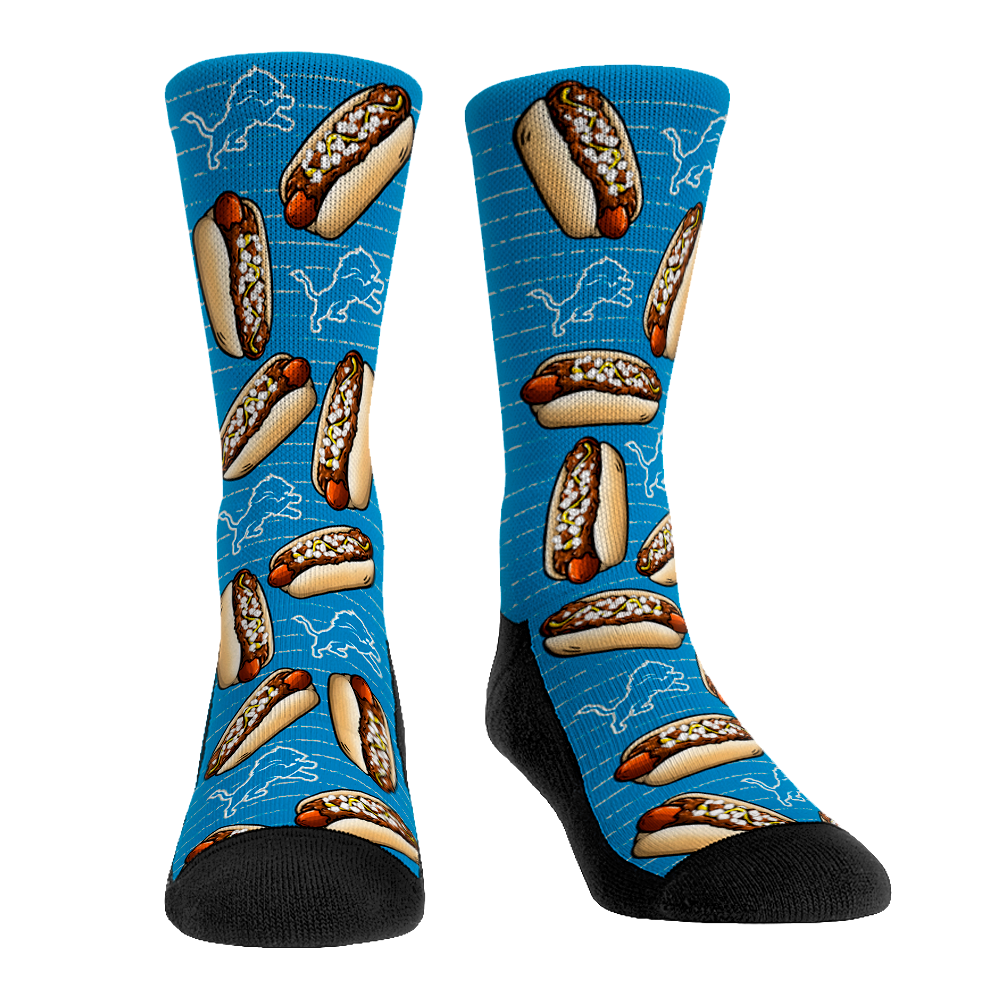 Detroit Lions Socks - Coney Dogs Socks - NFL Socks - Rock 'Em Socks