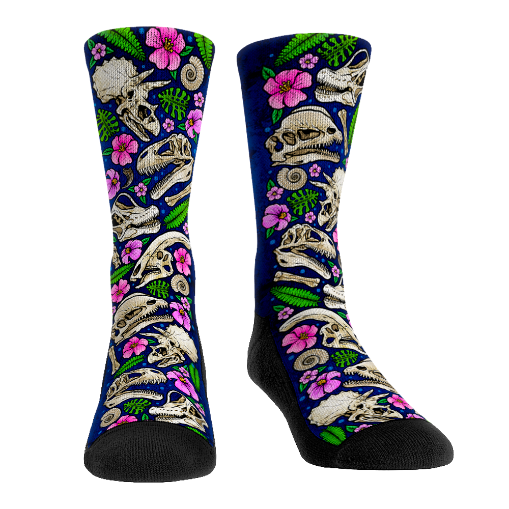 Floral Fossils - All-Over – Rock 'Em Socks
