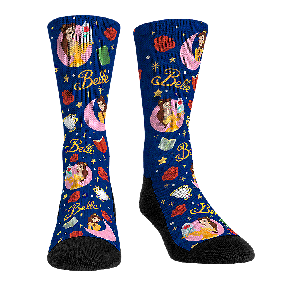 Disney Princess Socks - Belle All-Over - Rock 'Em Socks