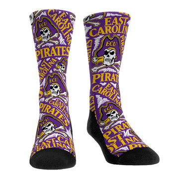 ECU Pirates - Logo Sketch Purple