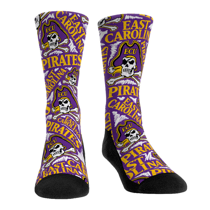 ECU Pirates - Logo Sketch Purple - {{variant_title}}