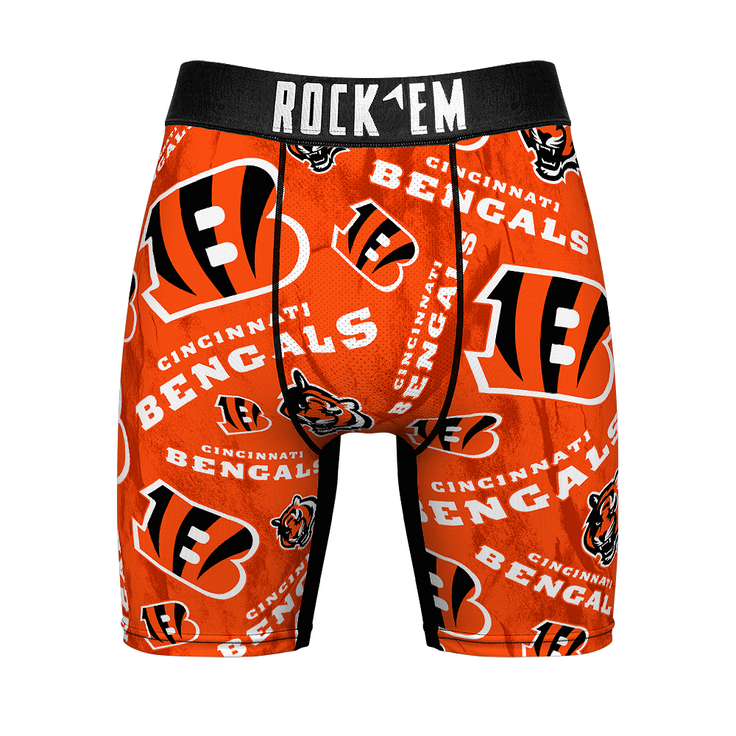 Boxer Briefs - Cincinnati Bengals - Logo All-Over - {{variant_title}}