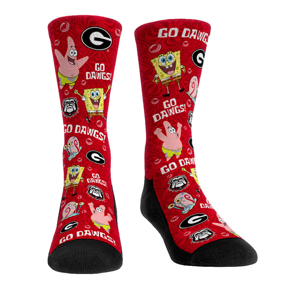 Georgia Bulldogs - SpongeBob SquarePants Characters All-Over - {{variant_title}}