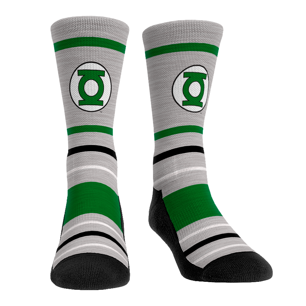 Rock Em Elite Green Lantern Hyper Suit Super Hero Crew Socks Rock Em Elite Green Lantern Hyper Suit Super Hero Crew Socks