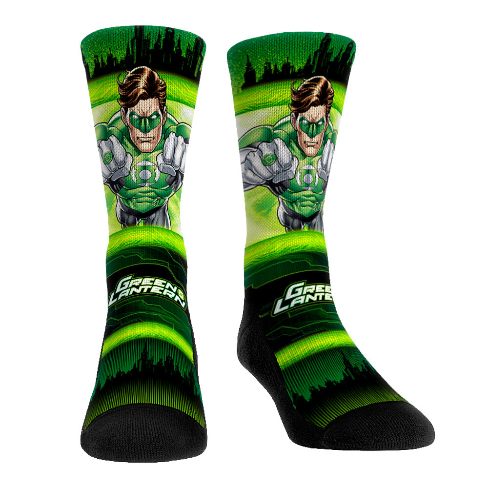 Green Lantern Socks - Hero Pose - Rock 'Em Socks - DC Comics Socks YTH (sz 2-5.5) Green Lantern Socks - Hero Pose - Rock 'Em Socks - DC Comics Socks YTH (sz 2-5.5)