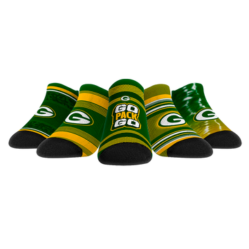 Green Bay Packers - Low Cut  - Super Fan 5-Pack