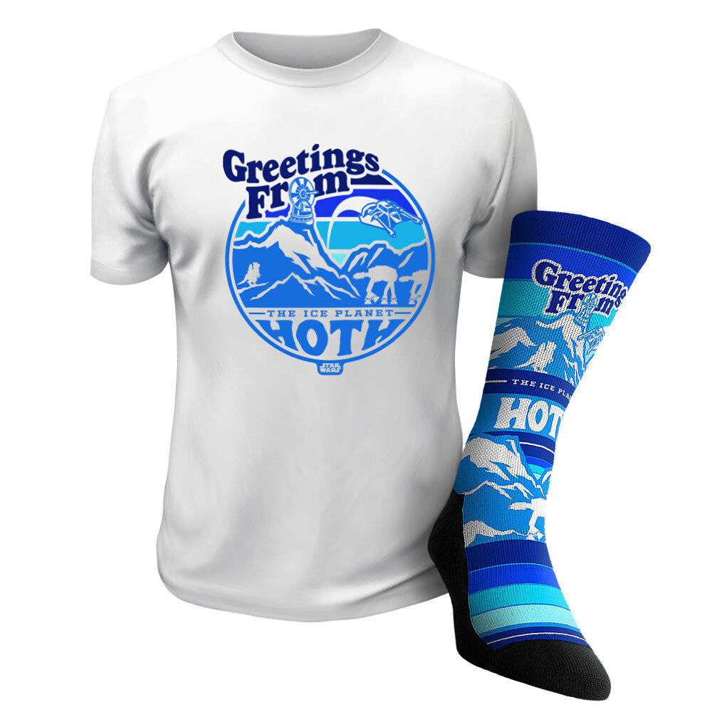 Greetings From Hoth - T-Shirt & Socks Combo - {{variant_title}}